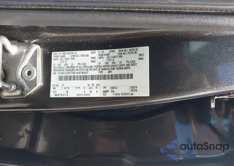 2015 Ford Escape S из США, поврежденный, VIN 1FMCU0F75FUA74257